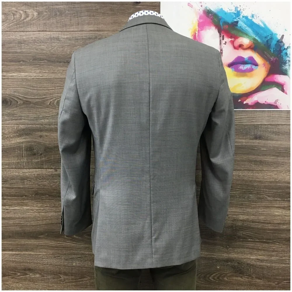 TOMMY HILFIGER Mens Blazer Sport Coat Casual 2 Button Jacket Size‎ 42L Wool Suit